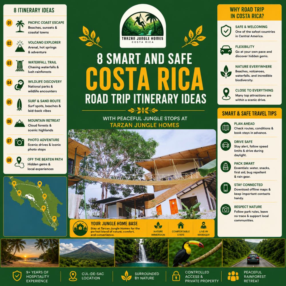 costa rica road trip itinerary